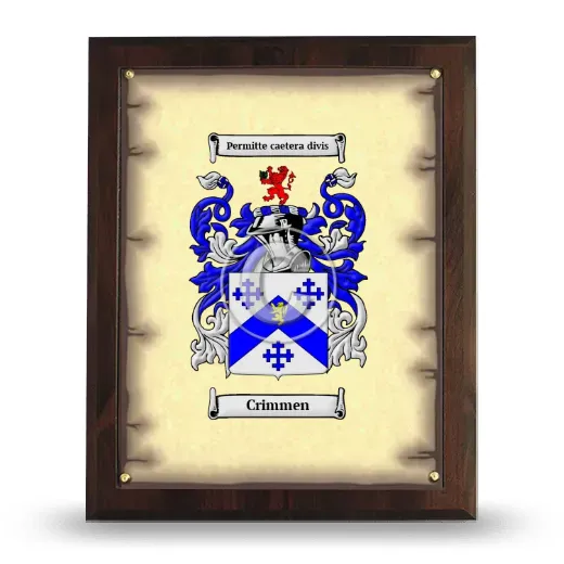 Crimmen Coat of Arms Plaque