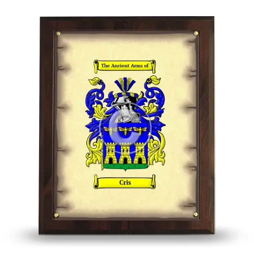 Cris Coat of Arms Plaque