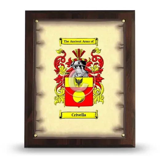 Crivella Coat of Arms Plaque