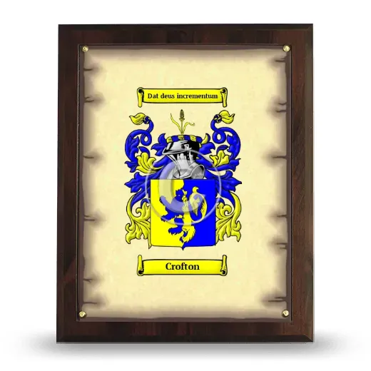 Crofton Coat of Arms Plaque