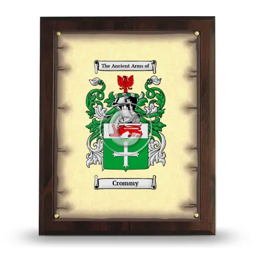 Crommy Coat of Arms Plaque