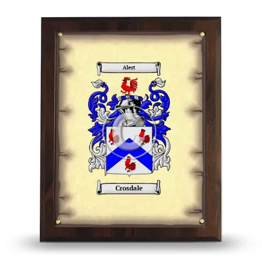 Crosdale Coat of Arms Plaque