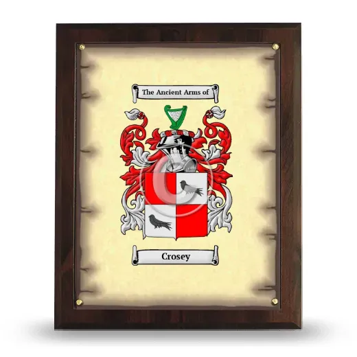 Crosey Coat of Arms Plaque