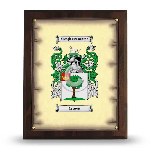 Crowe Coat of Arms Plaque