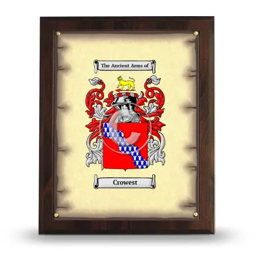 Crowest Coat of Arms Plaque