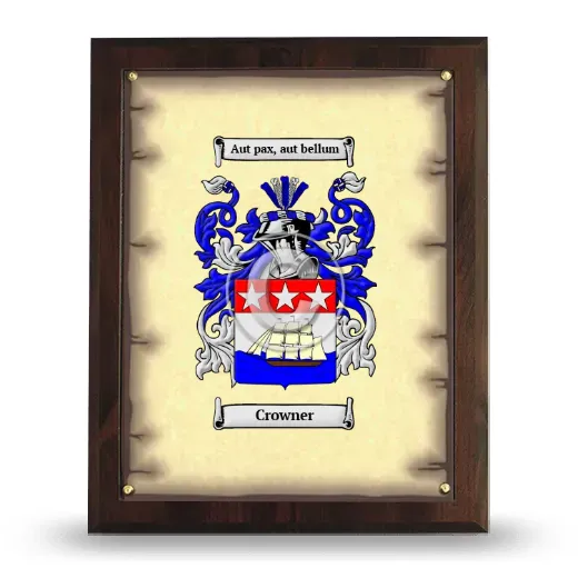 Crowner Coat of Arms Plaque