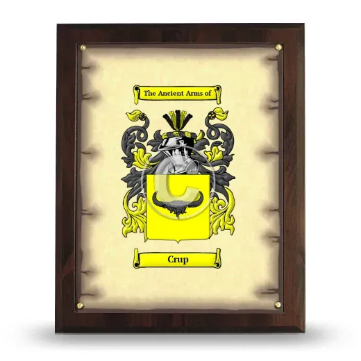Crup Coat of Arms Plaque