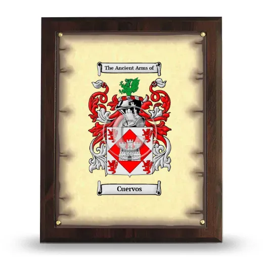Cuervos Coat of Arms Plaque