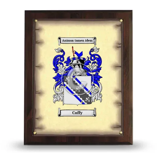 Cuffy Coat of Arms Plaque