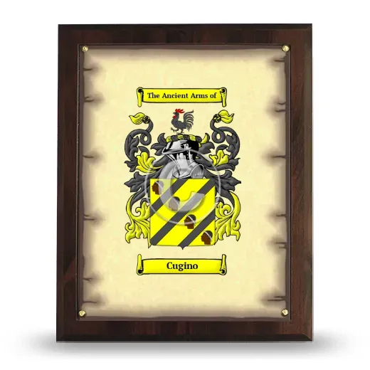 Cugino Coat of Arms Plaque