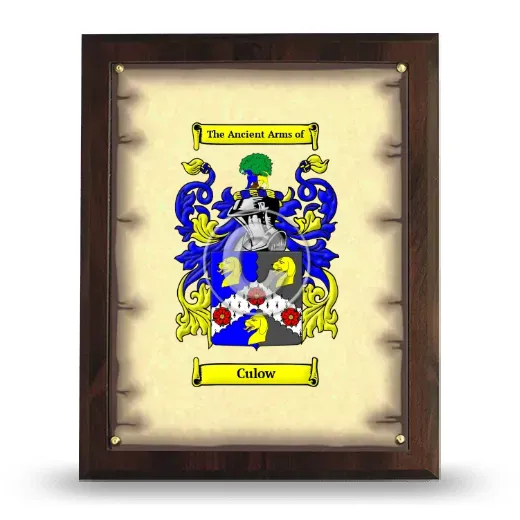 Culow Coat of Arms Plaque