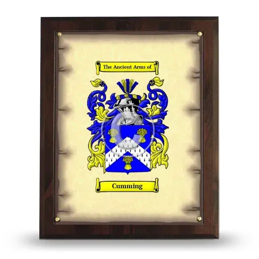 Cumming Coat of Arms Plaque