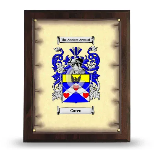 Curen Coat of Arms Plaque