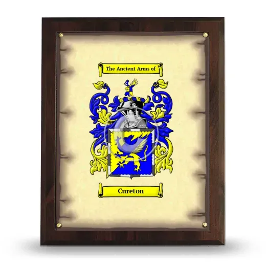 Cureton Coat of Arms Plaque