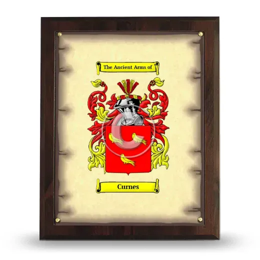 Curnes Coat of Arms Plaque