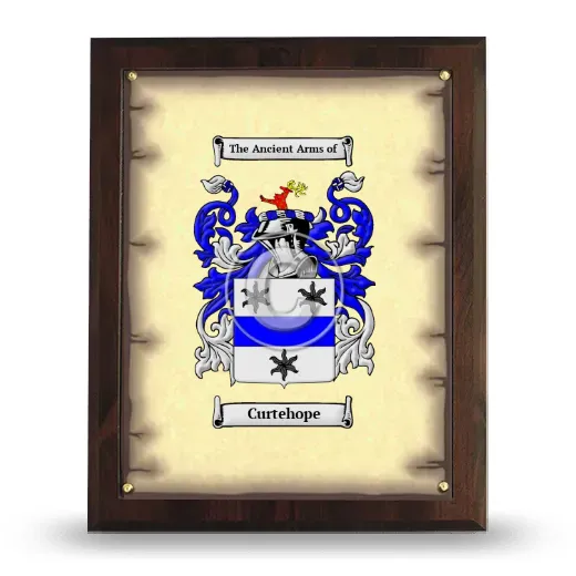 Curtehope Coat of Arms Plaque