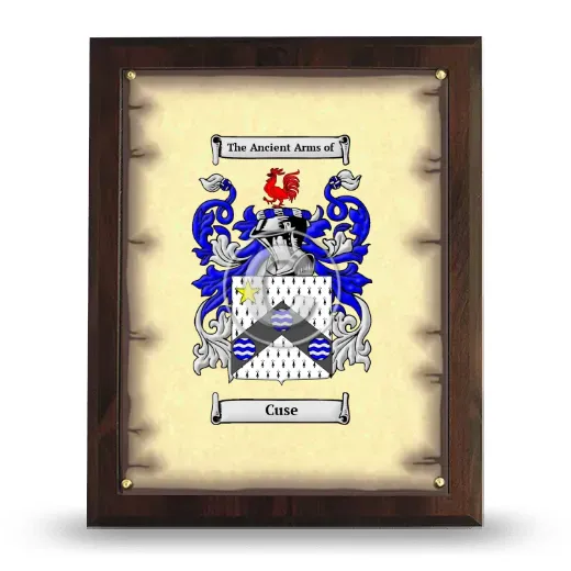 Cuse Coat of Arms Plaque