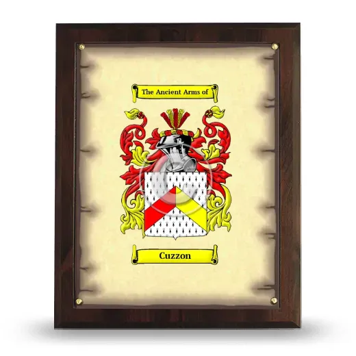 Cuzzon Coat of Arms Plaque
