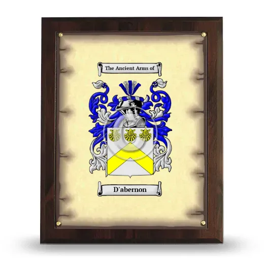 D'abernon Coat of Arms Plaque
