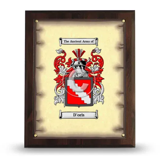 D'oris Coat of Arms Plaque