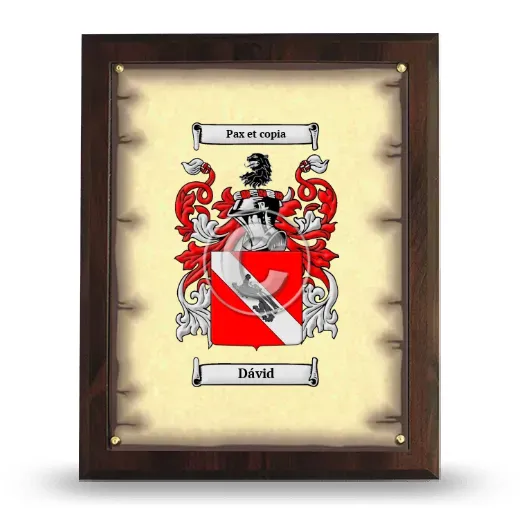 Dávid Coat of Arms Plaque
