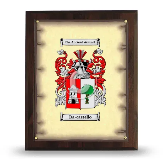 Da-castello Coat of Arms Plaque