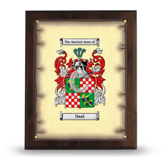 Daal Coat of Arms Plaque