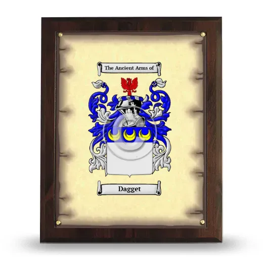 Dagget Coat of Arms Plaque