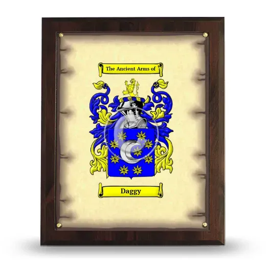 Daggy Coat of Arms Plaque