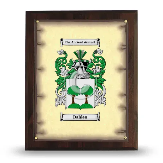 Dahlen Coat of Arms Plaque