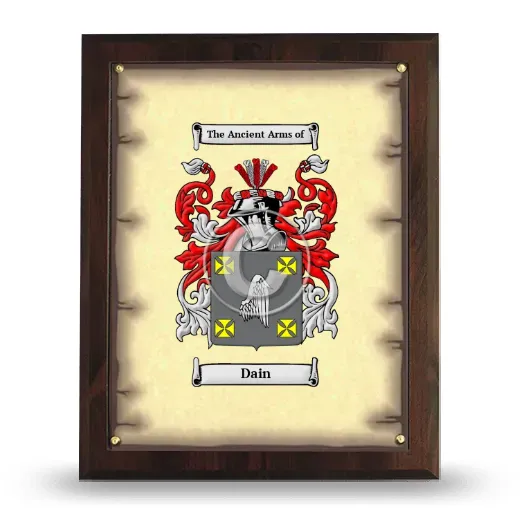 Dain Coat of Arms Plaque