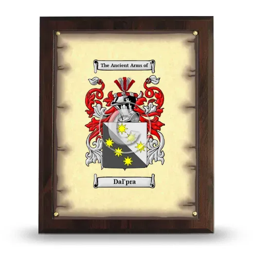 Dal'pra Coat of Arms Plaque