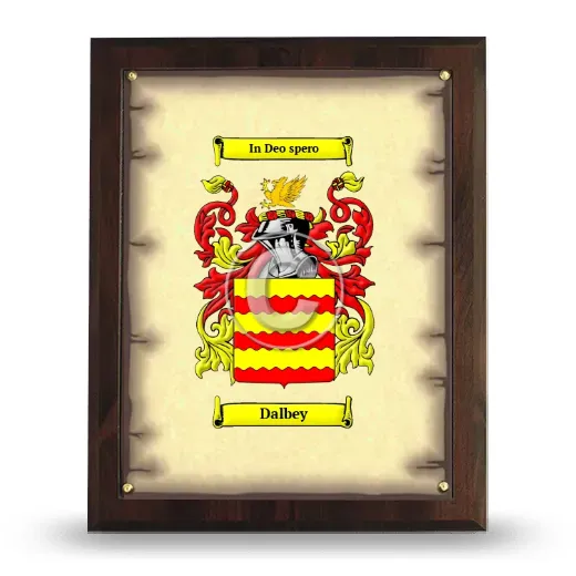 Dalbey Coat of Arms Plaque