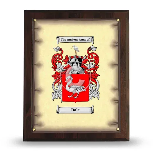 Dale Coat of Arms Plaque