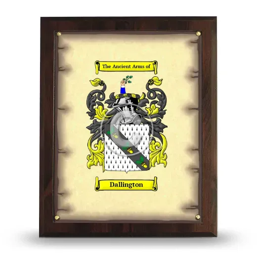 Dallington Coat of Arms Plaque