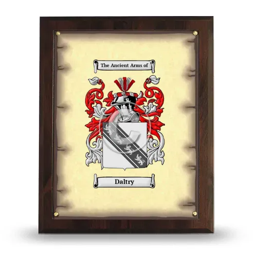 Daltry Coat of Arms Plaque