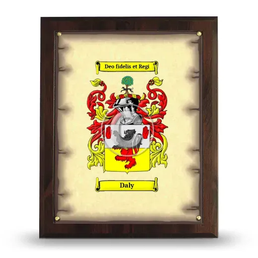 Daly Coat of Arms Plaque