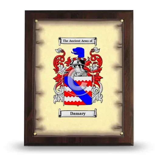 Damary Coat of Arms Plaque
