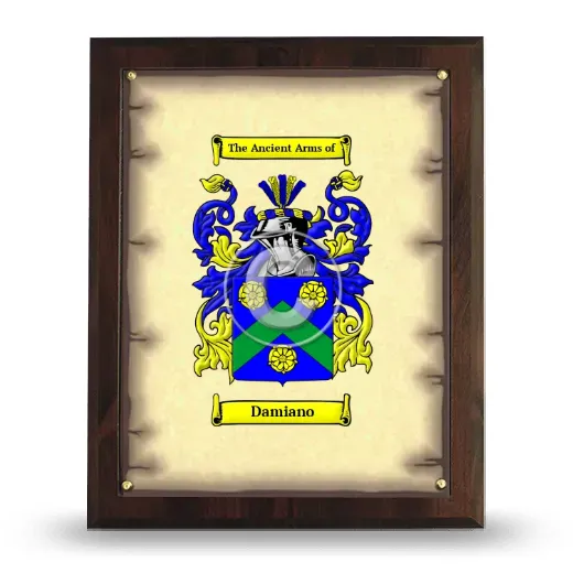 Damiano Coat of Arms Plaque