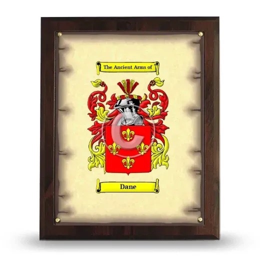 Dane Coat of Arms Plaque