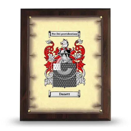 Danett Coat of Arms Plaque