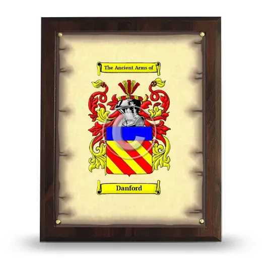 Danford Coat of Arms Plaque