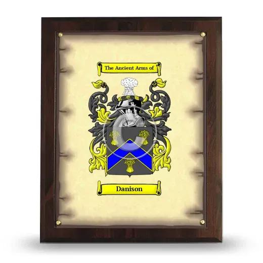 Danison Coat of Arms Plaque