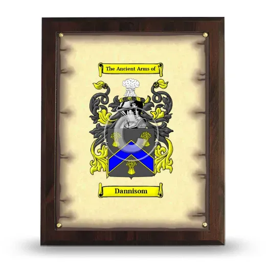 Dannisom Coat of Arms Plaque