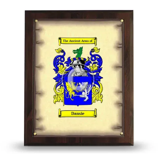 Dansie Coat of Arms Plaque