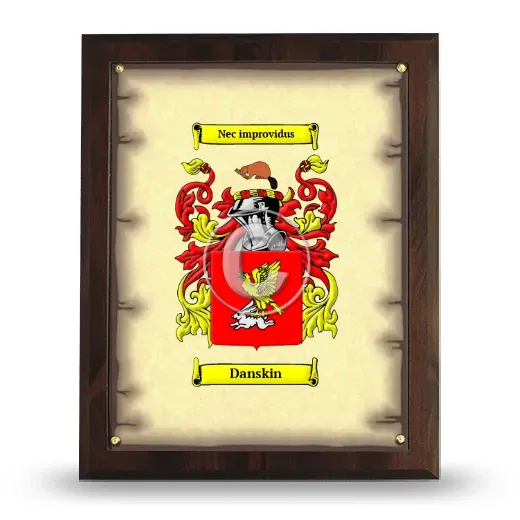 Danskin Coat of Arms Plaque