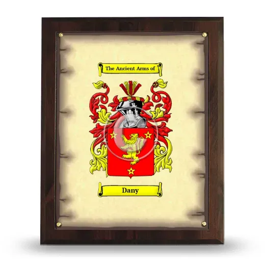Dany Coat of Arms Plaque