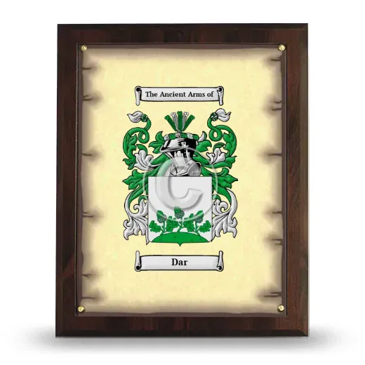 Dar Coat of Arms Plaque