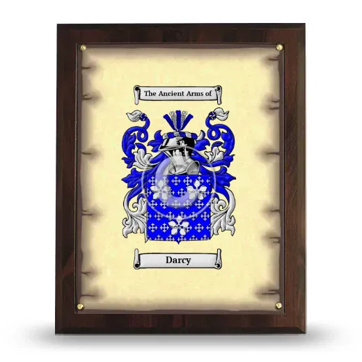 Darcy Coat of Arms Plaque