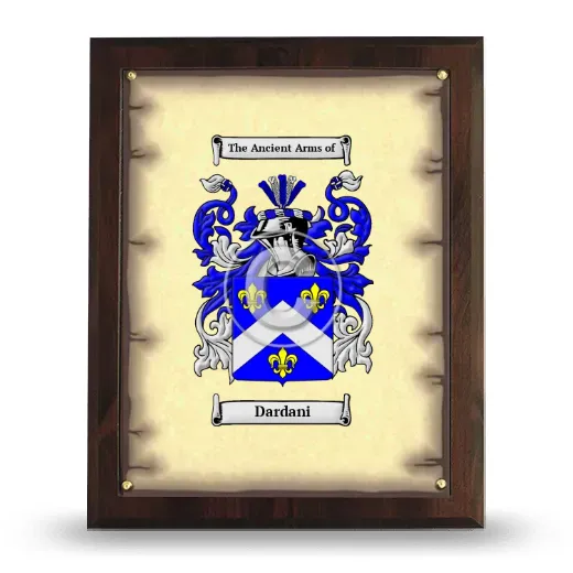 Dardani Coat of Arms Plaque